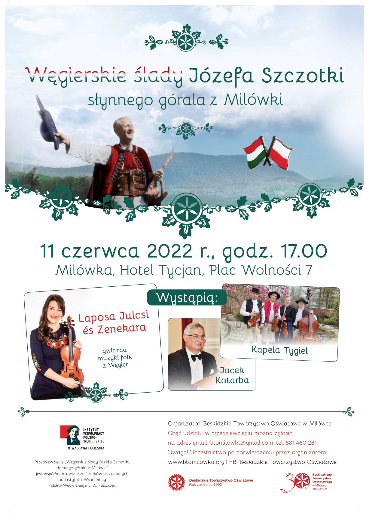 Węgierska gwiazda muzyki ludowej wystąpi w Milówce!